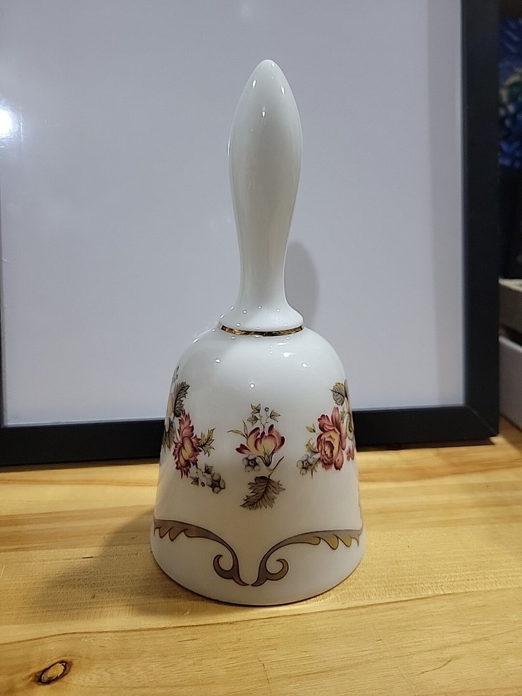 Antique Bareuther Bavaria Germany Porcelain Dinner Bell