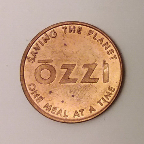 Ozzi Saving The Planet One Meal At A Time Reusable Container Vending Token 24mm