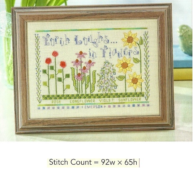 EARTH LAUGHS IN FLOWERS  -  CROSS STITCH PATTERN  ONLY  GU - PER