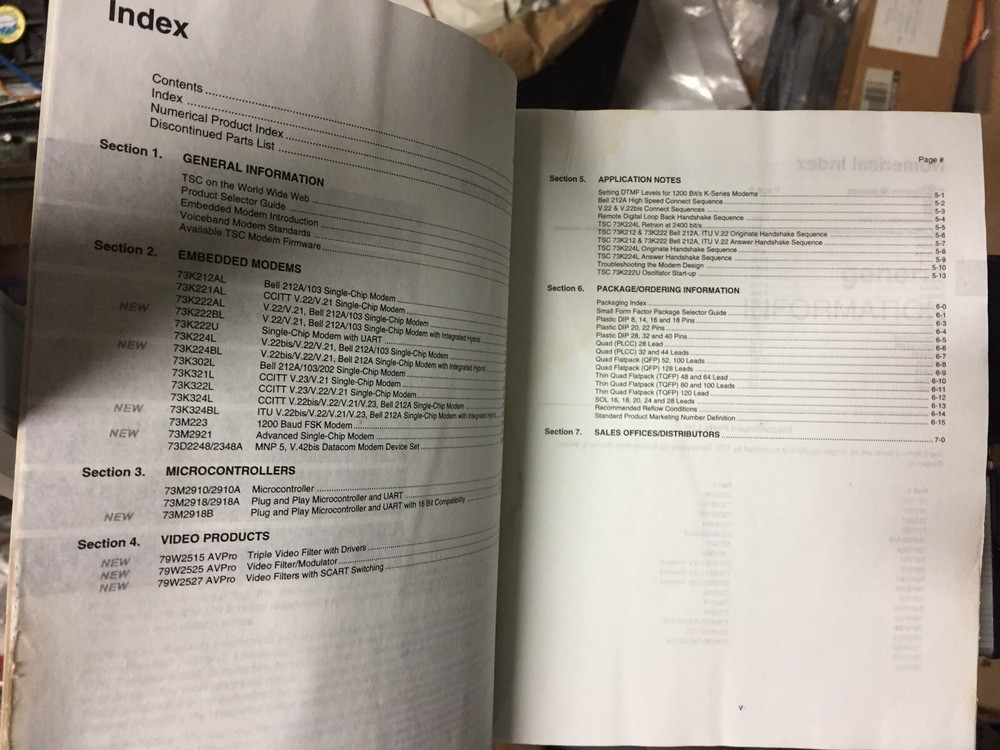 Data Book = TDK Embedded Modems for Communication Solutions Semiconductor 1994 =