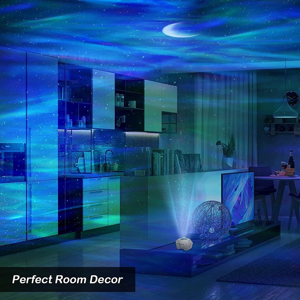 Aurora Lights Star Projector Galaxy Remote Control Night Light Bluetooth Speaker