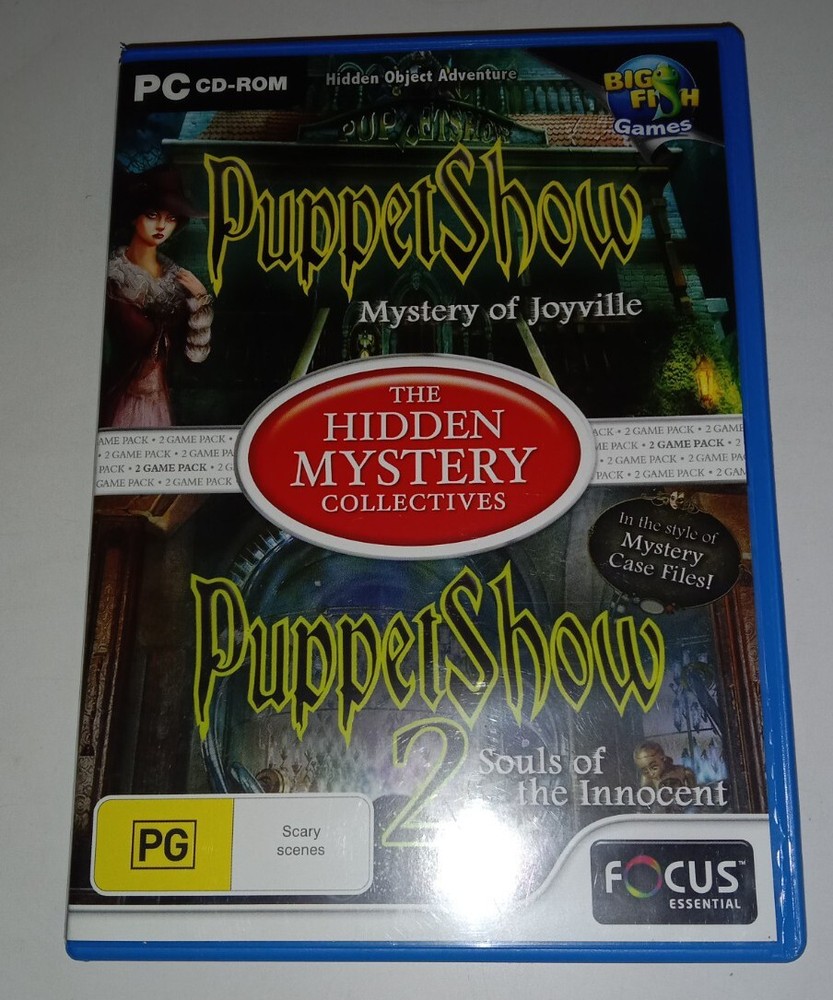 RARE PC GAME THE PUPPET SHOW - 2 PC GAME PACK (CD ROM, 2011) FREE POSTAGE