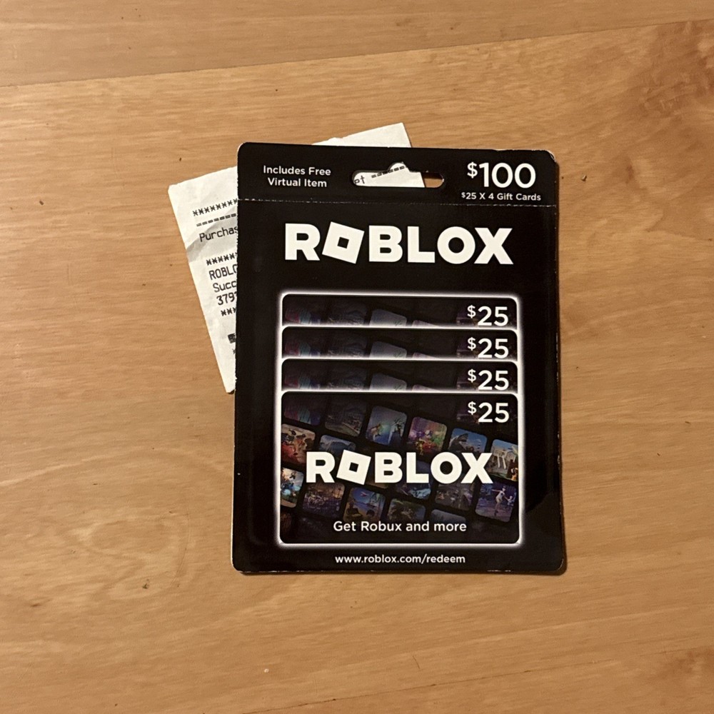 Roblox Robux $100 Gift Card [includes Free Virtual Item]