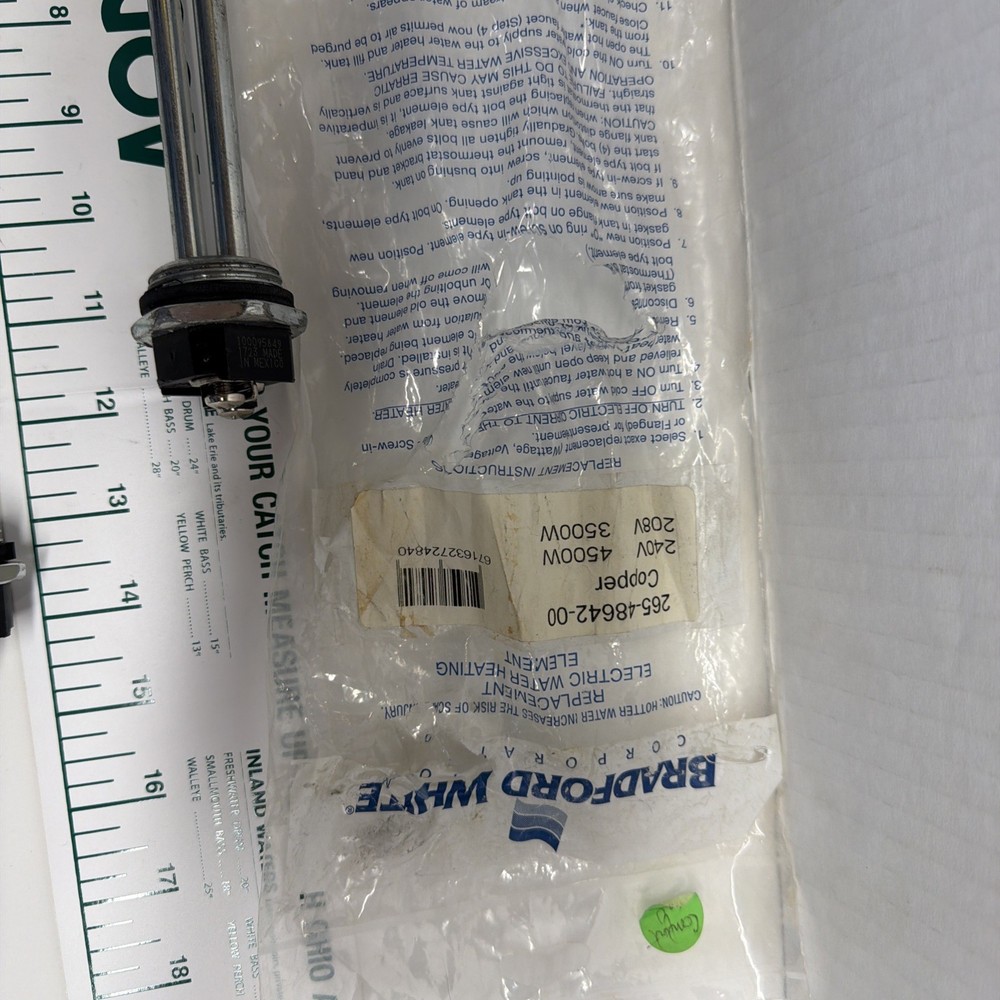 BRADFORD WHITE 265-48642-00 WATER HEATER ELEMENT