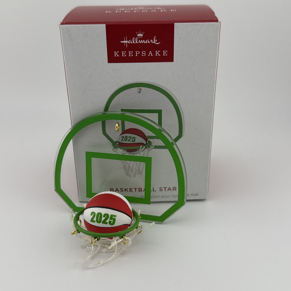Hallmark Keepsake 2025 Basketball Star Ornament