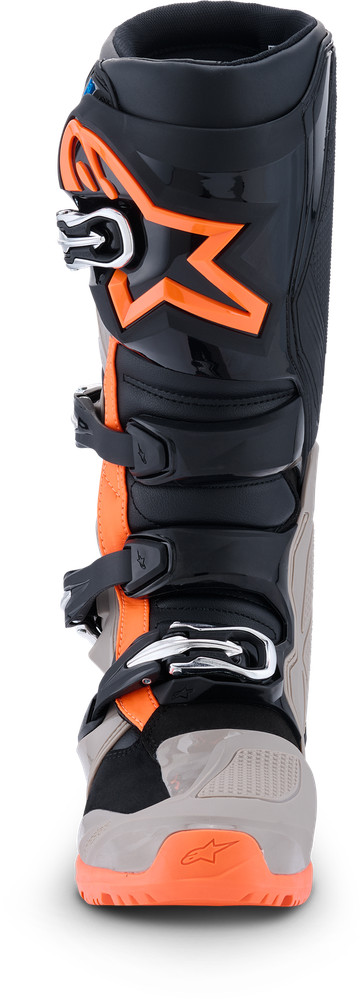 Tech 7 Enduro Blk/Warm Gry/Orange Fluo For 8