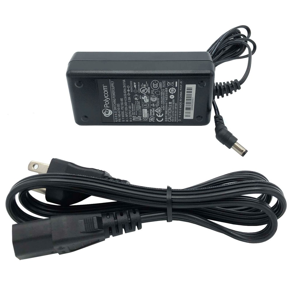 Genuine Polycom Power Supply Adapter for Polycom VVX 1500 Series