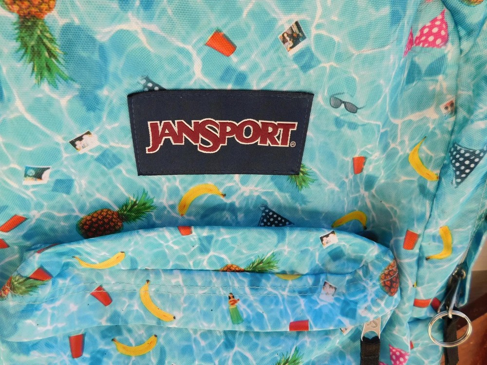 Jansport Tropical Fruit Pineapple Bananas Backpack Book Bag