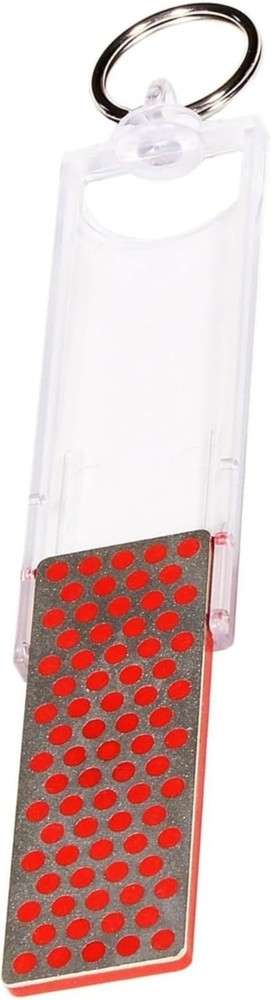 Fresh New Diamond Mini-Sharp Portable Pocket Fine Grit Sharpener in Red