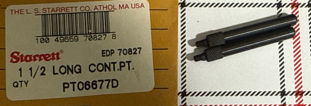 LOT OF STARRETT TOOLS REPLACEMENT DIAL INDICATOR CONTACT POINTS SET PT06677 A-G