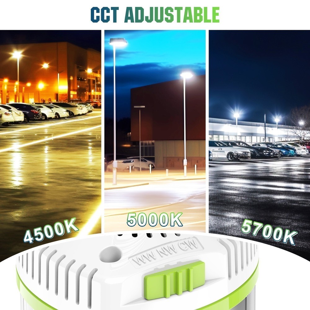 LED Corn Light Bulb 277-480VAC 80/64/48W Adjustable E39 Base 5700/5000/4500K