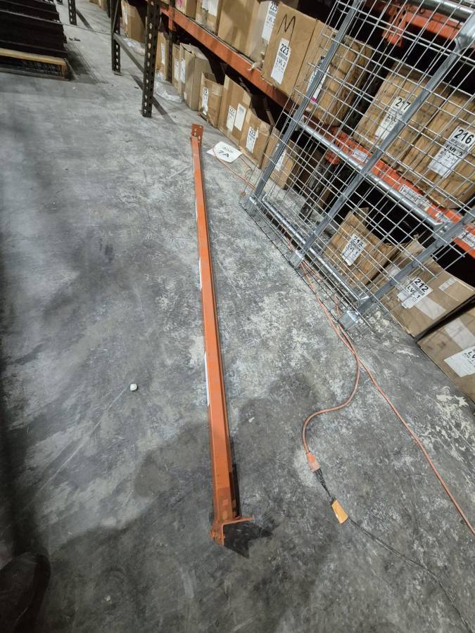 PALLET RACKING Uprights, Beams and Wire Decks, Used