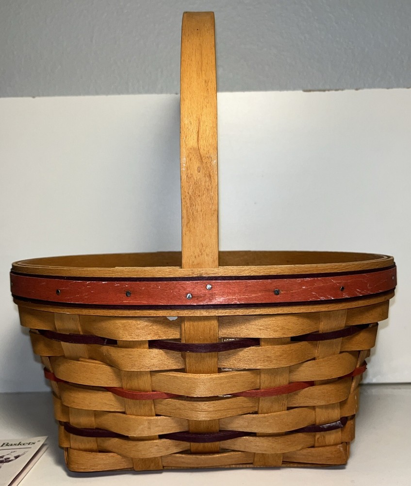 Longaberger 1995 "HAPPY EASTER" Basket~ With Protector & Original Paperwork