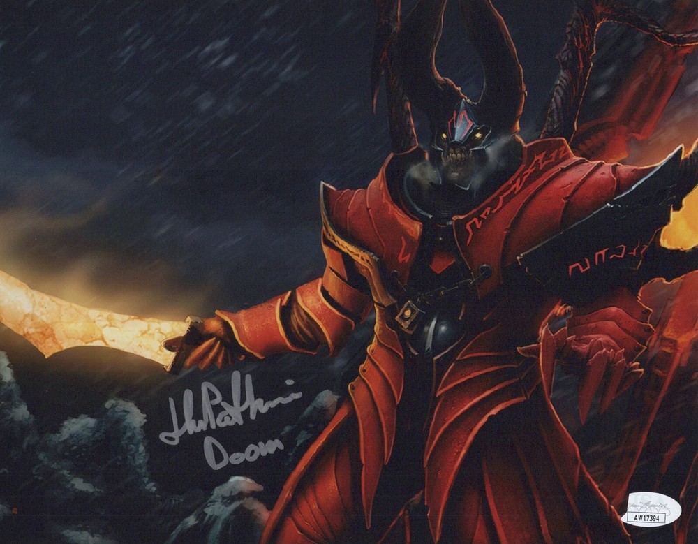 John Patrick Lowrie Signed 8x10 Dota 2 Doom Authentic Autograph Photo JSA COA