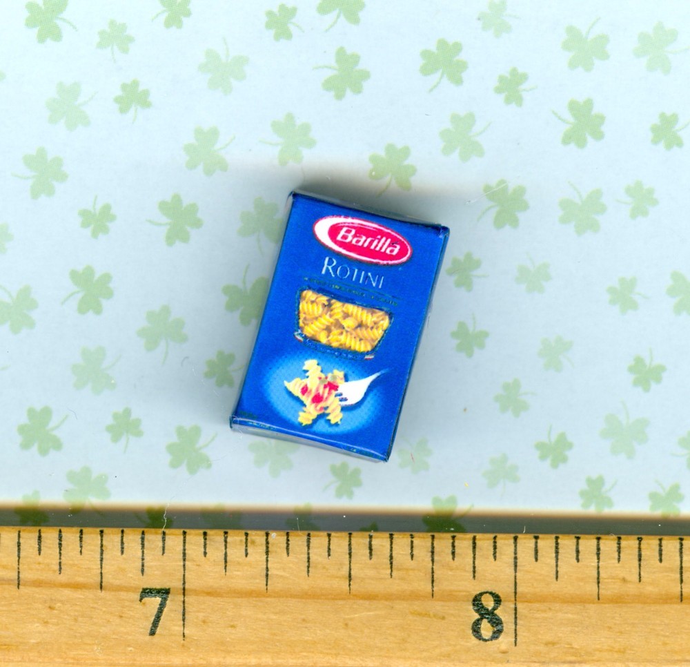 DOLLHOUSE Miniatures  Size Noodle Pasta Rotini Box