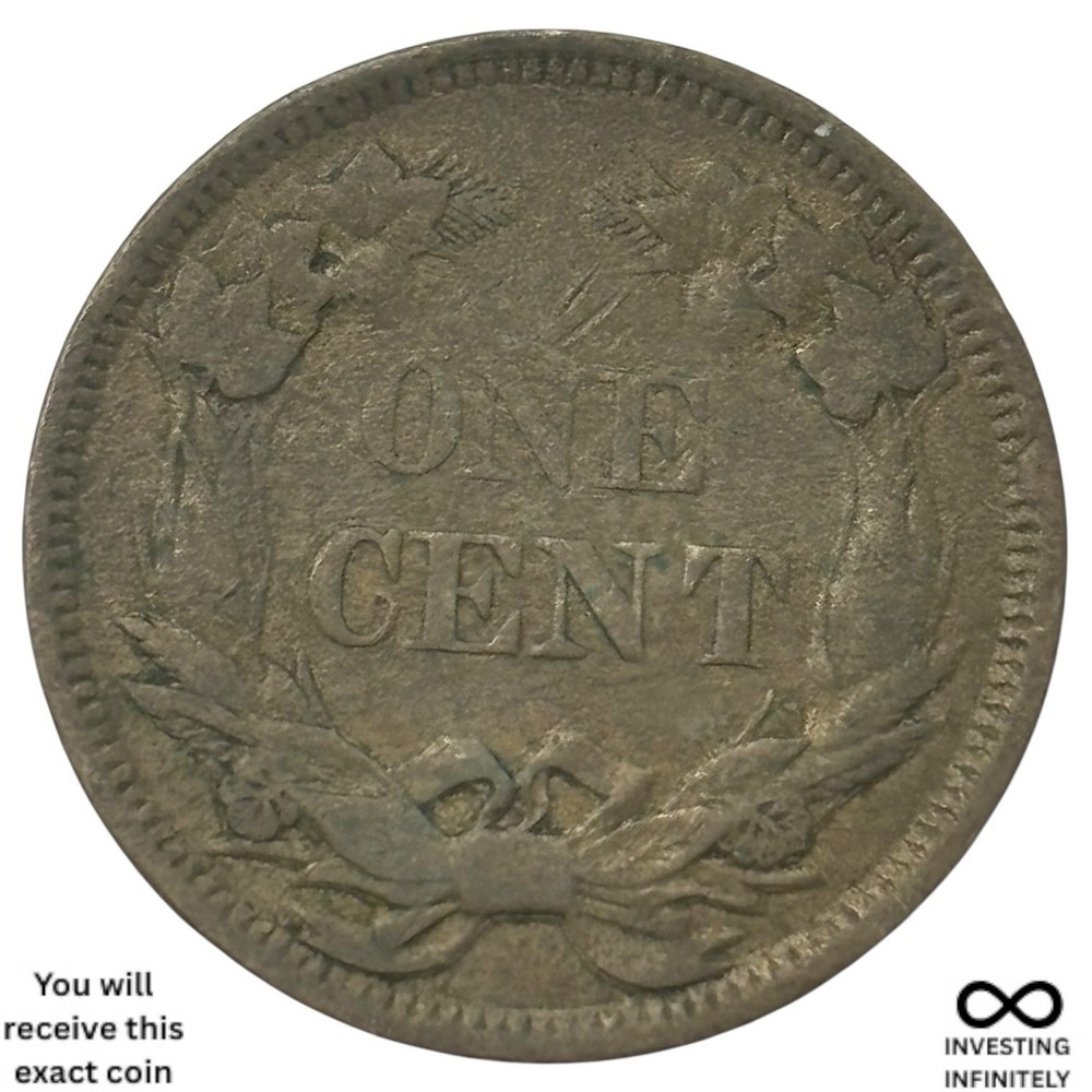 1858 Large Letters Flying Eagle Cent X-834