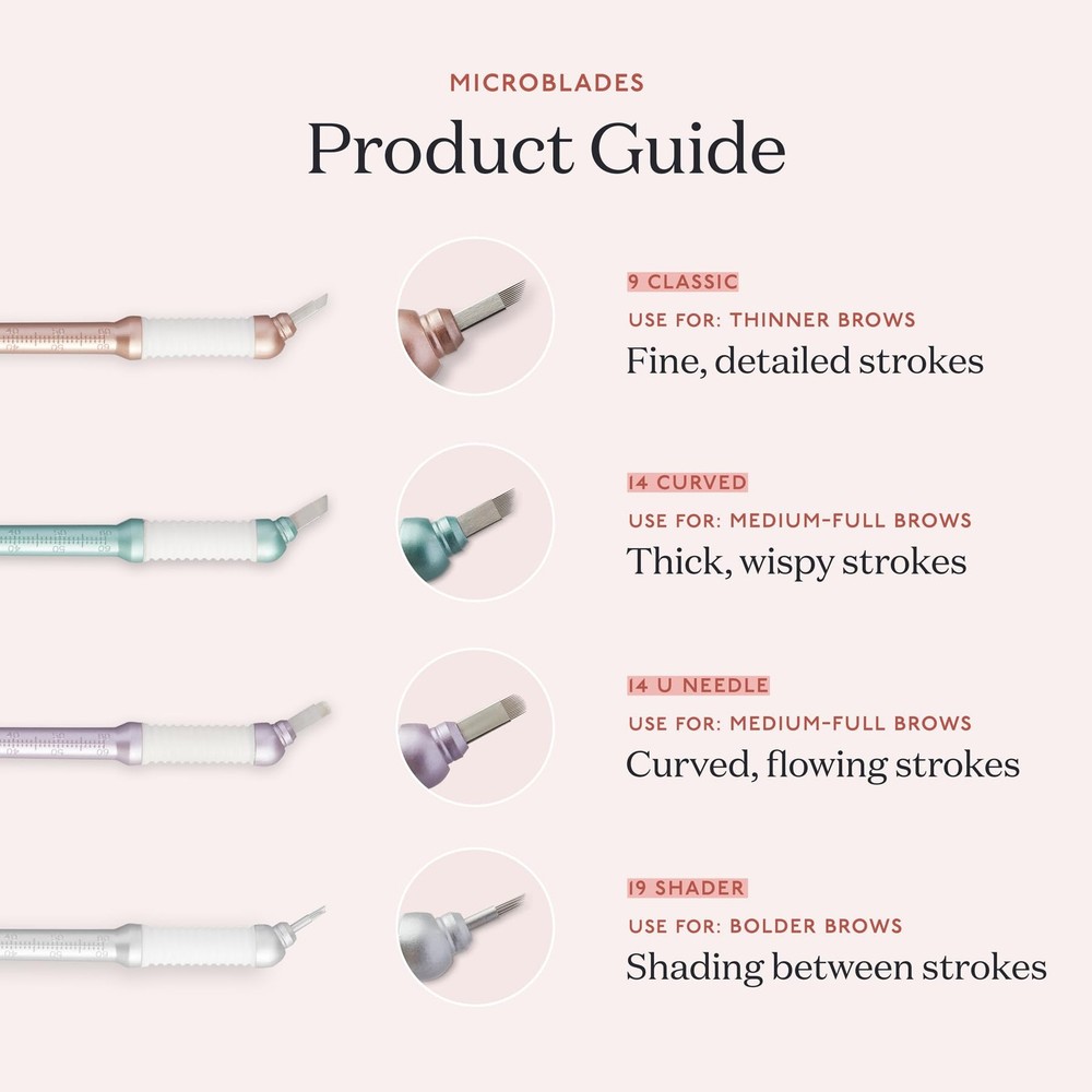 Tina Davies Professional Microblade Sampler Pack - Disposable Microblades