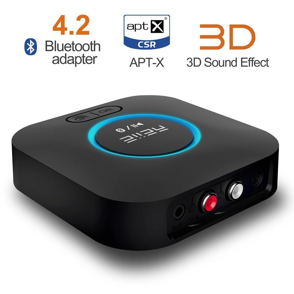 Upgraded Audio Bluetooth Receiver, HiFi Wireless Audio Adapter, 4.2 Receiver