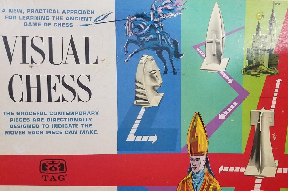 Visual Chess White Pawn x2 Replacement Pieces TAG Harvey Kidder (1965)