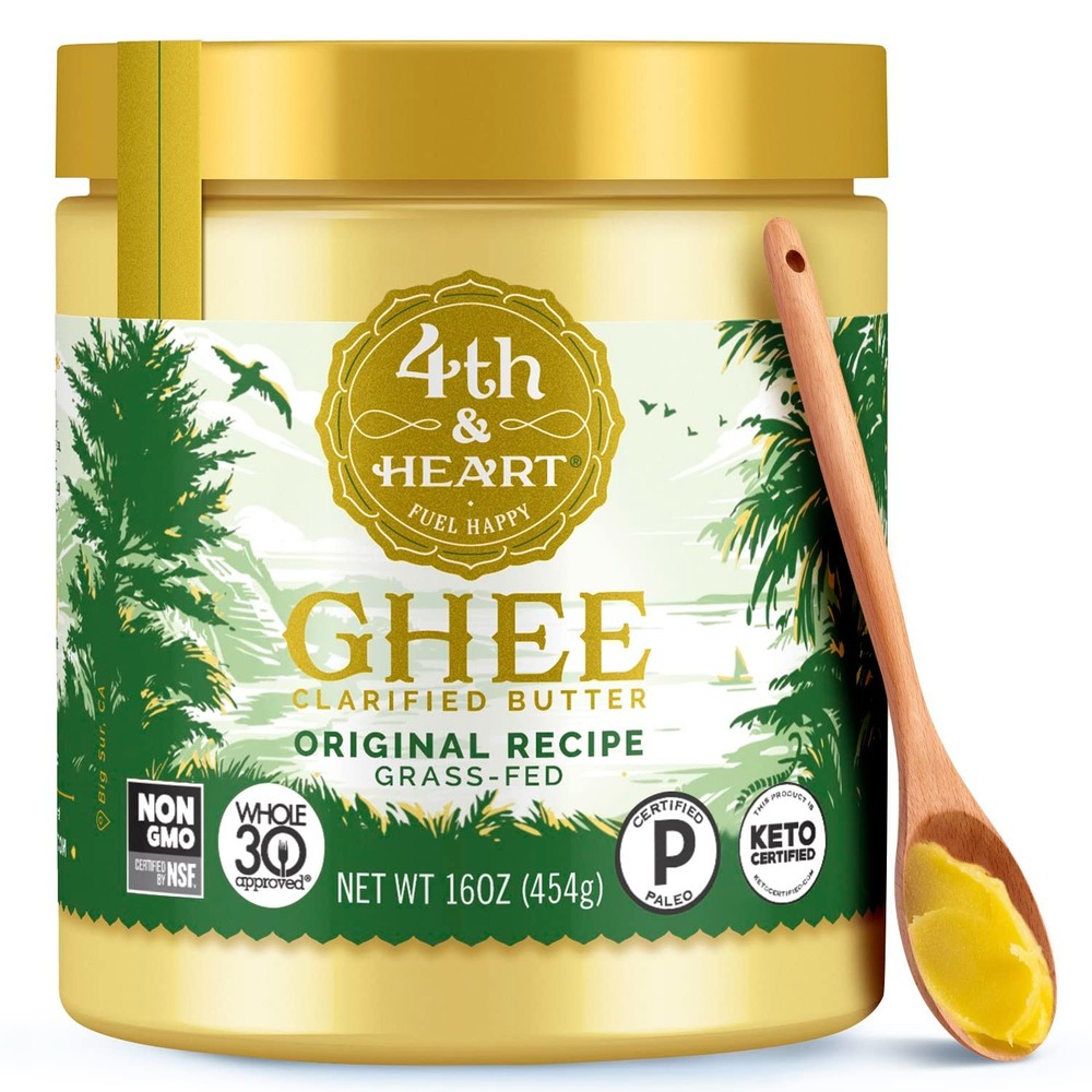 New Grass-Fed Ghee, 16oz, Clear