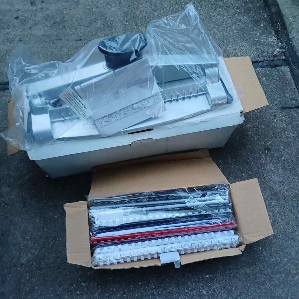 Manual Binding Machine w Combs 1/4in 3/8in 1/2in