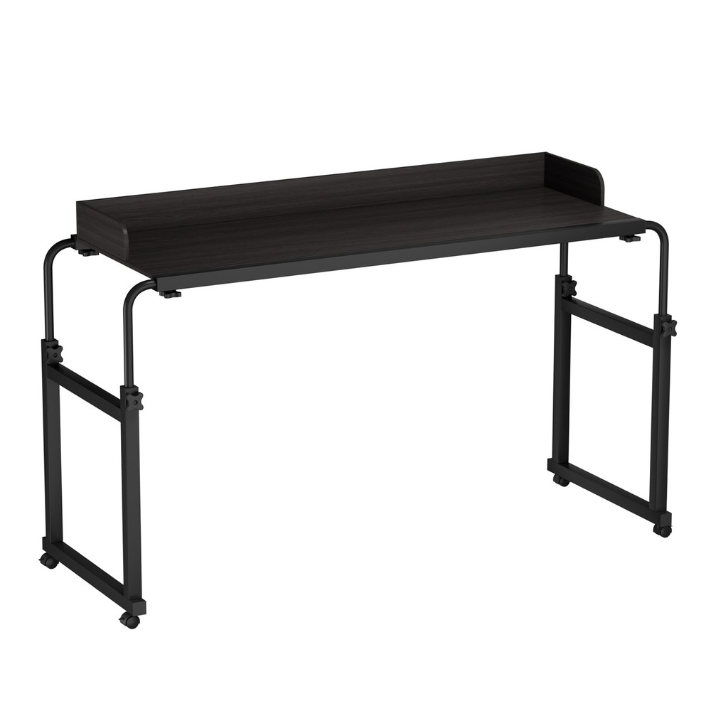 US Overbed Table with Wheels Over Bed Table Adjustable Height Laptop Desk
