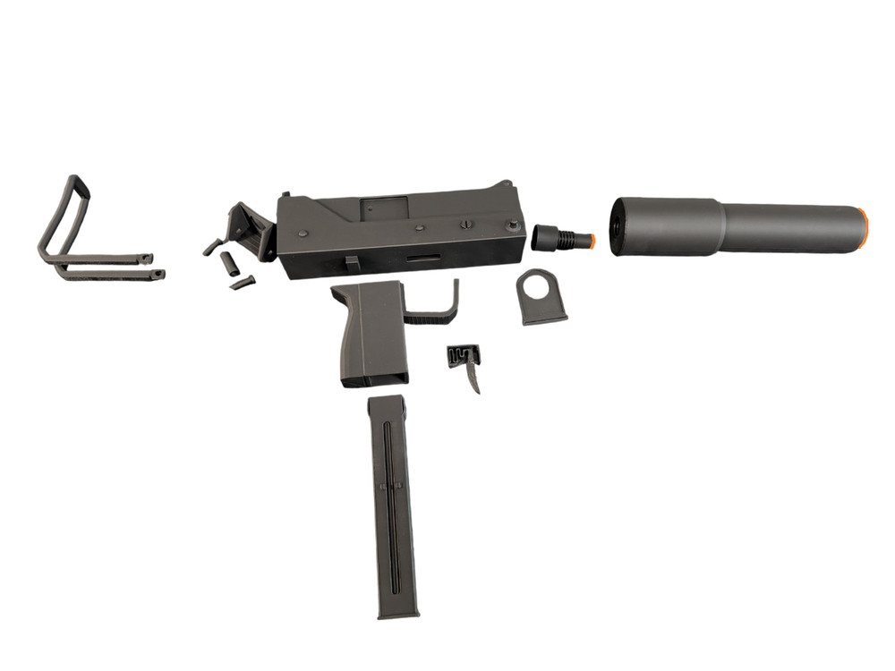 MAC-10 9mm Sub Machine Gun  - 3D Printed Replica -DIY - Unpainted