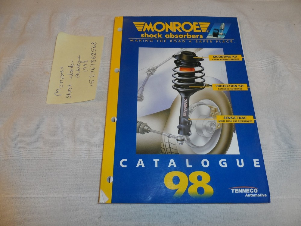 MONROE SHOCK ABSORBER PARTS CATALOGUE  1998  USED