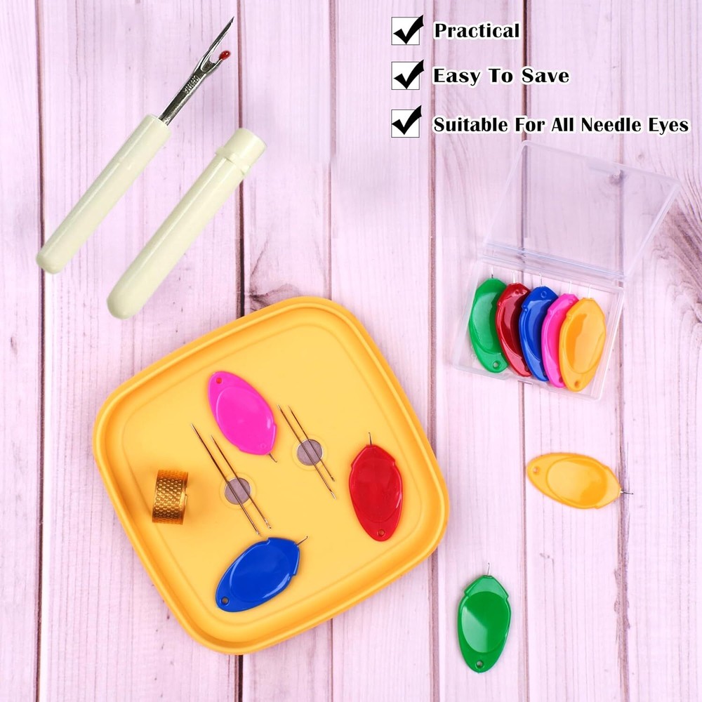 10pcs Thumb Needle Threader Easy Sewing Machine Needle Threader Hand Sewing Tool