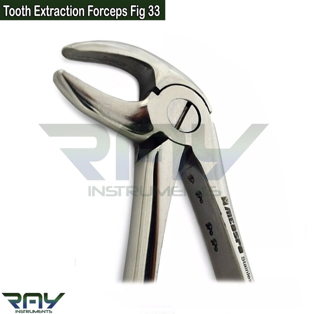 Tooth Extraction Forceps Fig 33 Extracting Lower Roots Dental Instruments CE