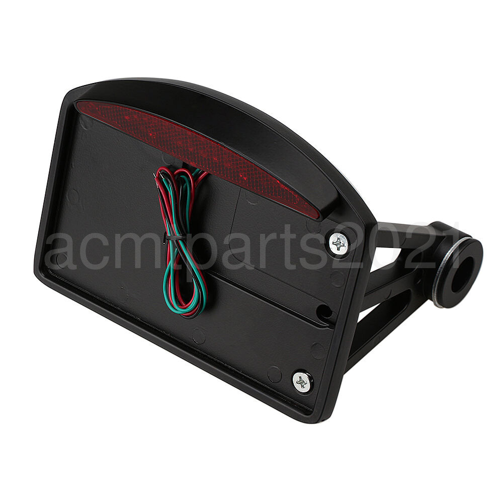 Motorcycle License Plate Holder Tail Light for Harley-Davidson Bobber Chopper