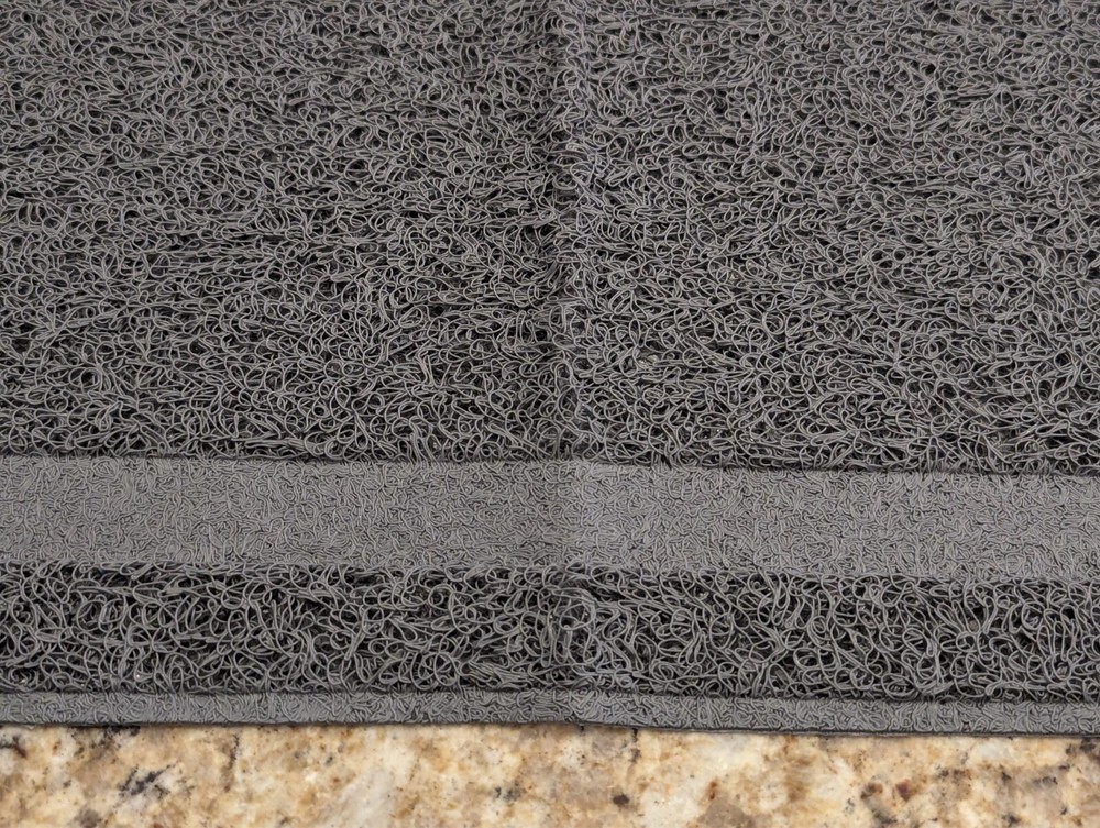 The Lakeside Collection Large Litter Mat Grey 24" X 36"