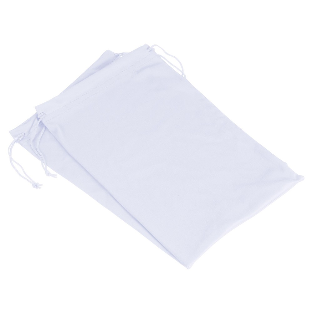 2 Pack Ski Goggle Bag Microfiber Snow Goggles Case Drawstring Pouch White