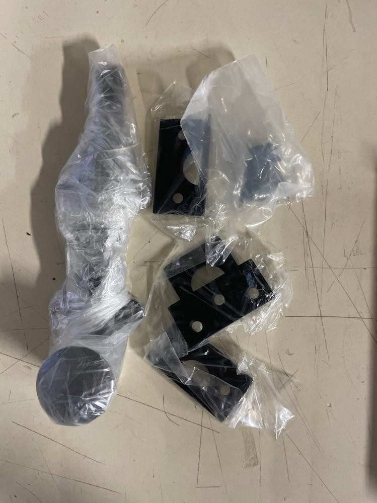 Emtek 8511US19 Surface Bolt with Strikes and Screws, Flat Black