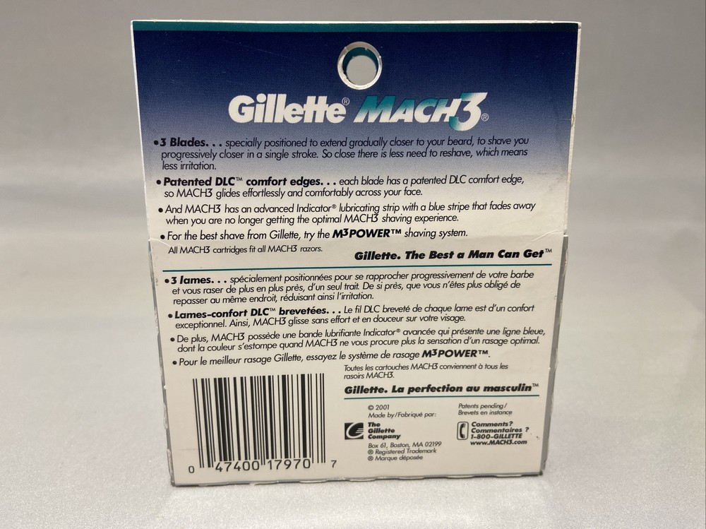 8 Gillette MACH3 Razors Blades Cartridges Refills