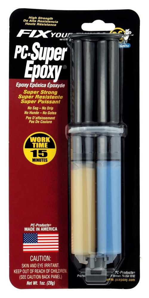 PC Products PC-Super Epoxy Adhesive Paste, 1 Ounce (Pack of 1), Clear