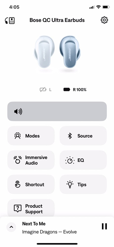 Bose QuietComfort Ultra Right Earbud Only - Moonstone Blue