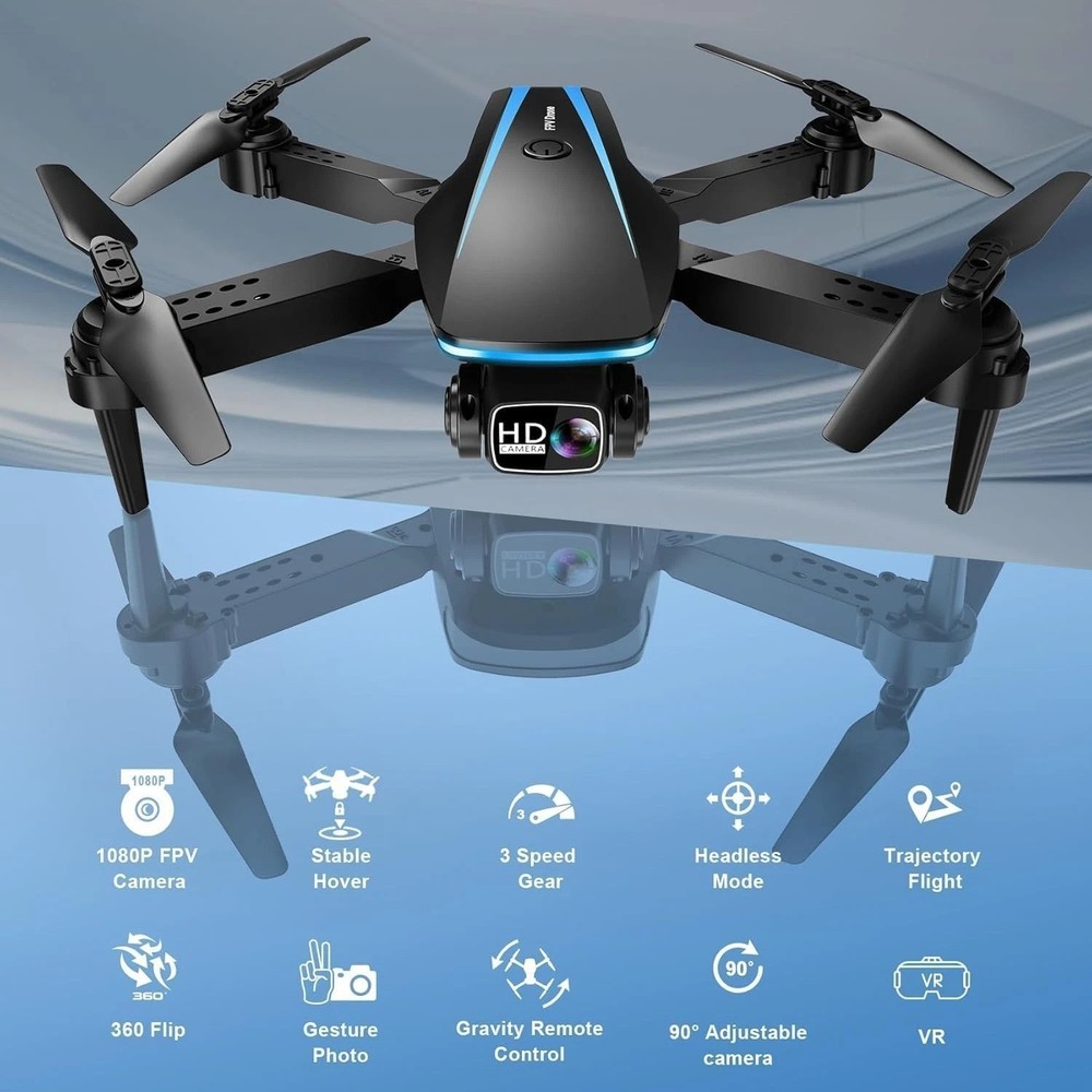 Adventure-Ready 1080P Drone - Stable Hover, Gravity Control & Wi-Fi Connect