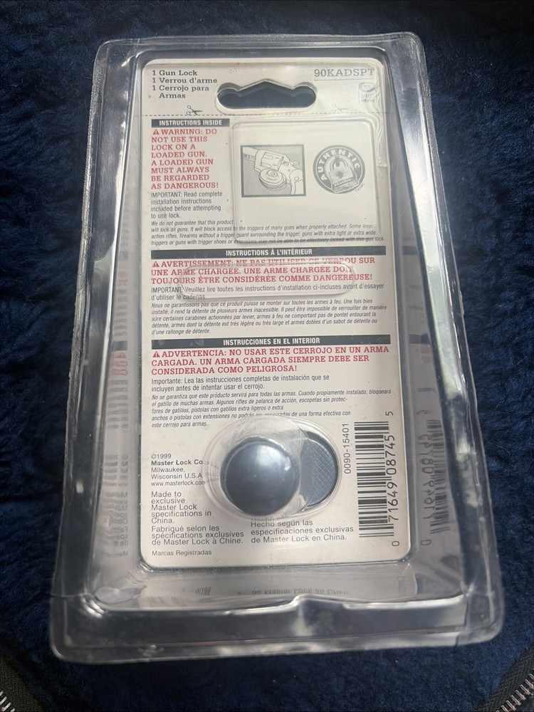 Master Lock Keyed Gun Trigger Lock 2 Keys Masterlock Gunlock New In Package