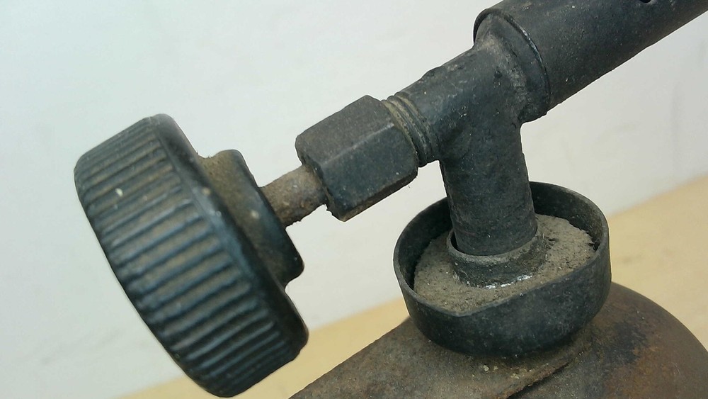 Vintage Brass Small Alcohol Burner Torch Unbranded Steampunk Untested