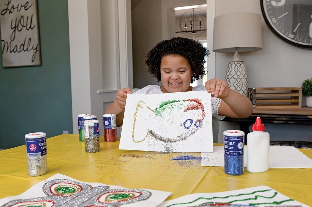 Arts & Crafts Glitter Sky Blue 4 oz 1 Jar