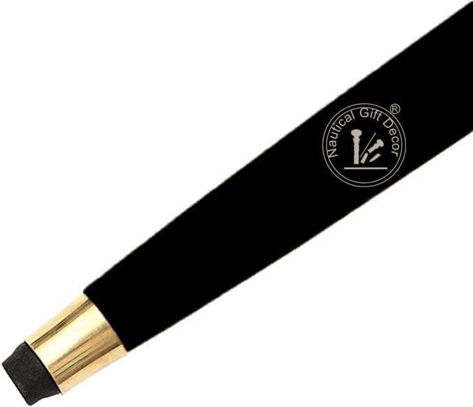 Decorative Walking Cane Elegant Folding Walking Stick with Brass Handle-36 Inch.