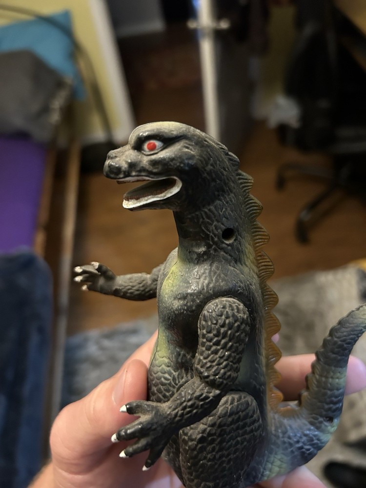 MONSTER DINOSAUR PULL BACK+GO ACTION GODZILLA VERY RARE