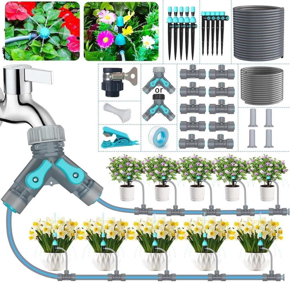 2026 Quick Connect Irrigation System Kit DIY Water Saving Drip Irrigation System