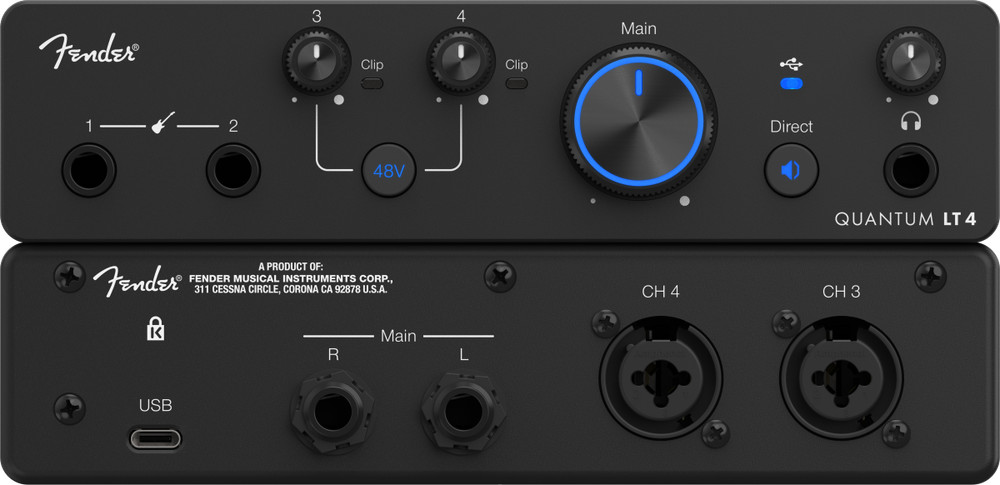 Fender Quantum LT 4 USB-C Audio Interface