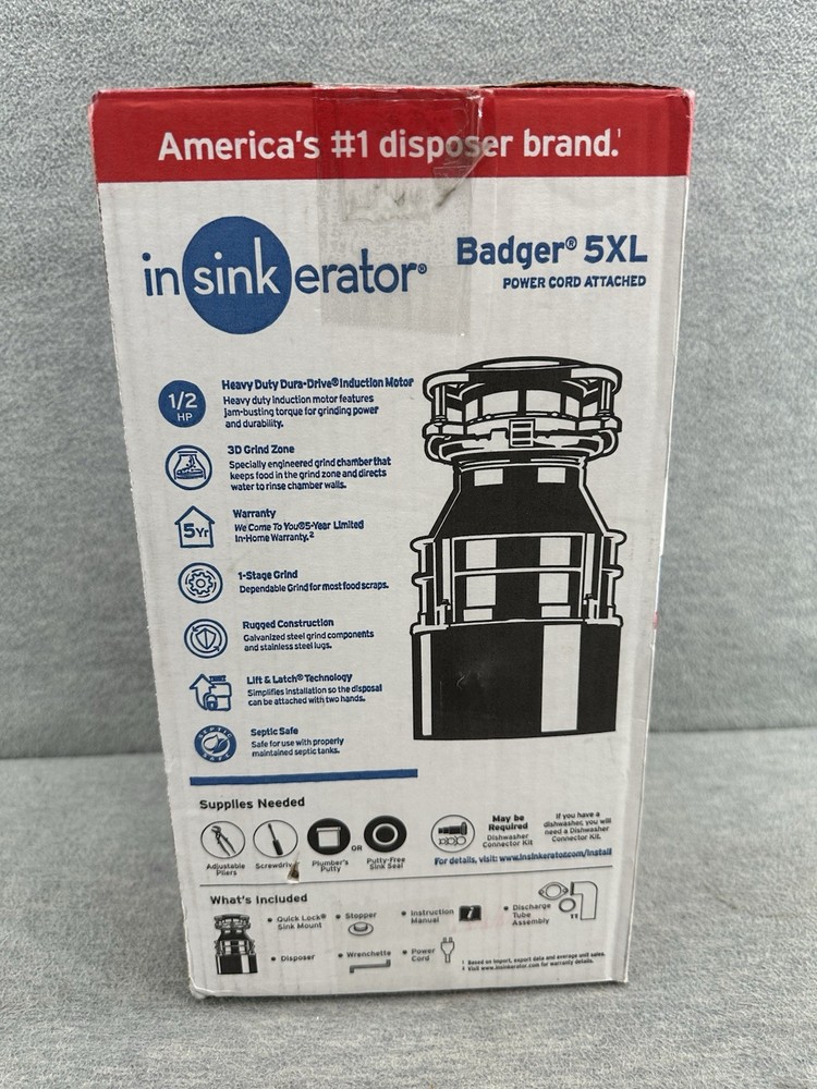 INSINKERATOR - Badger 5XL Garbage Disposal 1/2 HP