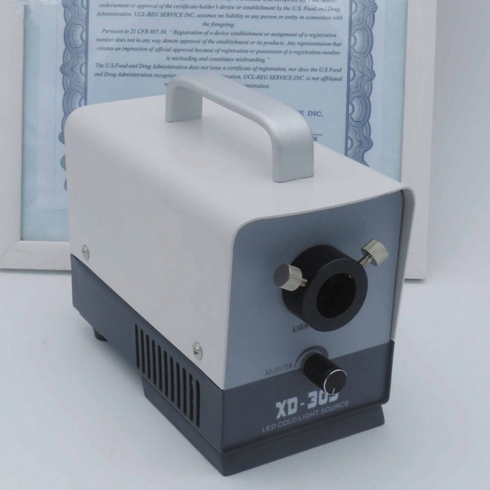 20W LED Fiber Optic Microscope Endoscope Medical Cold Light Source with Handle