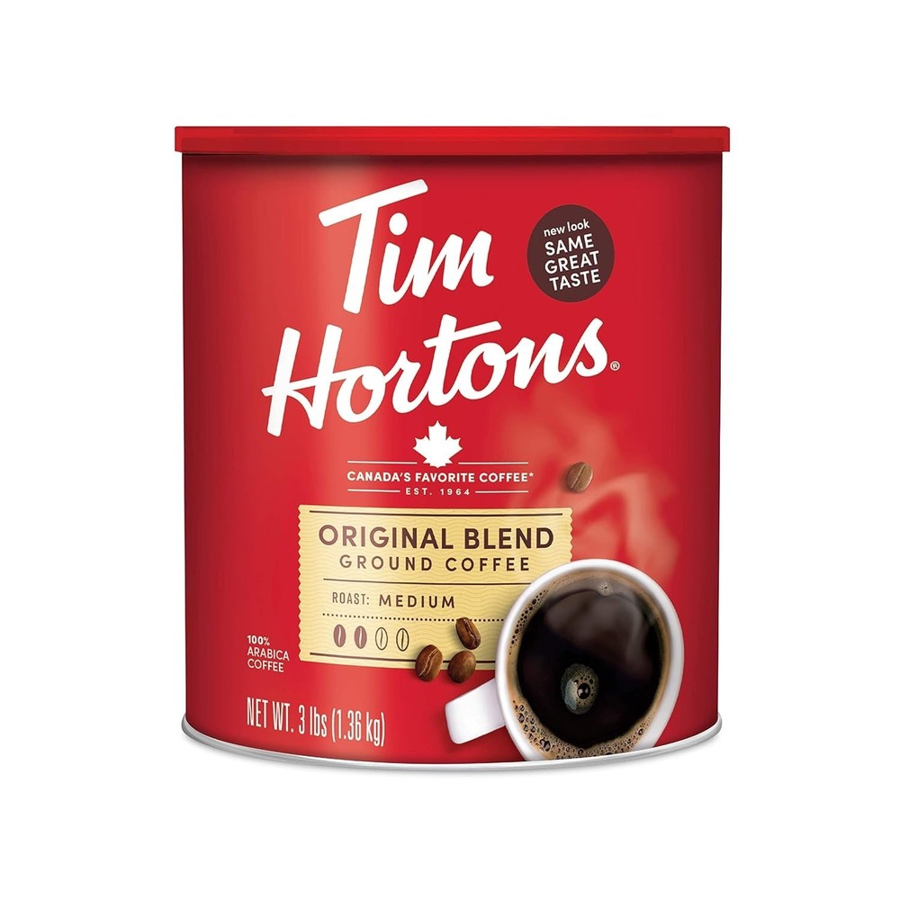 Tim Hortons Original Blend Ground Coffee, 100% Arabica Medium Roast - 48oz