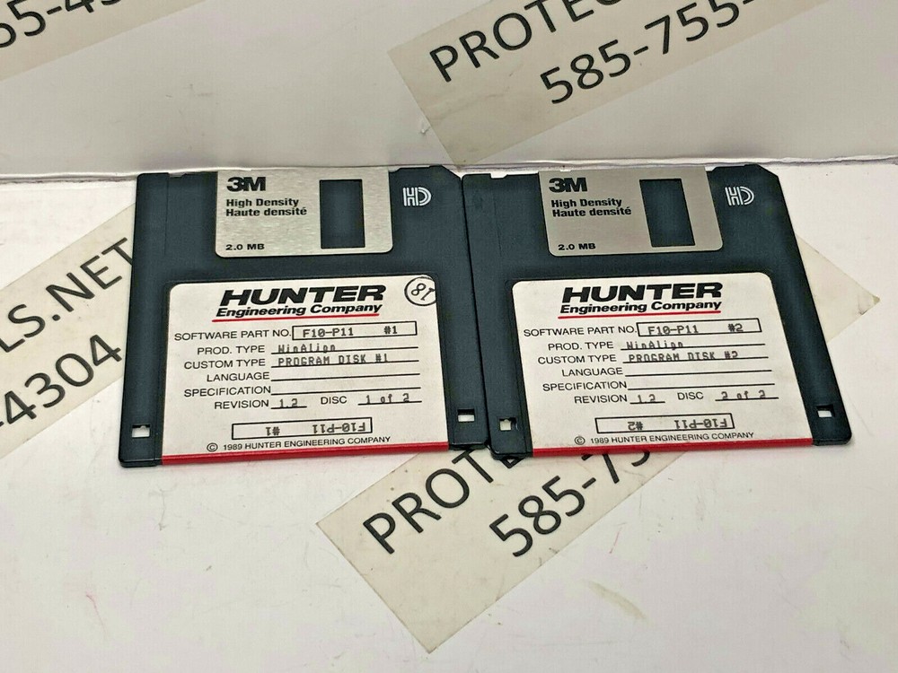 Hunter F10-P11 WinAlign Alignment 2 Floppy Disk Software Revision 1.2 P431
