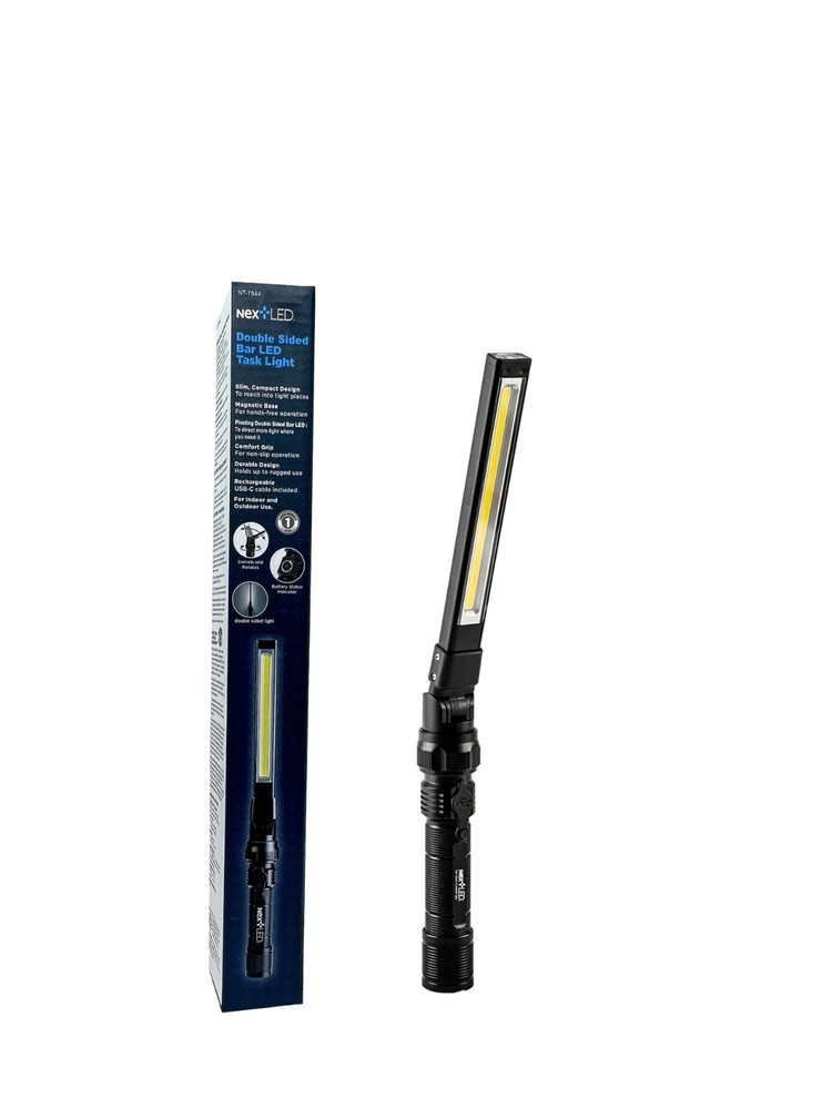 1200 Lumen Double-Sided Foldable Rechargeable LED Slim Bar Work Light, NextLED